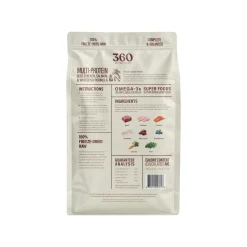 360 Pet Nutrition Freeze Dried Raw Complete Meal for Dogs