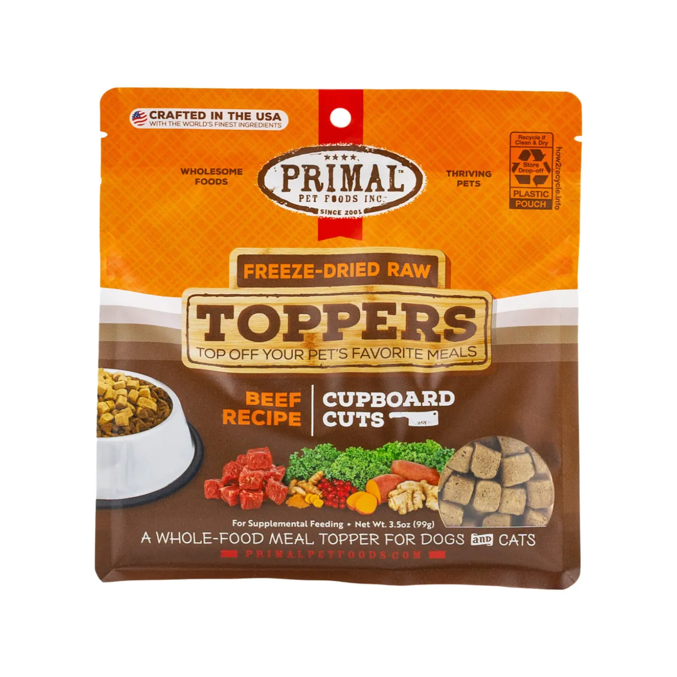 Primal Pet Foods Cupboard Cuts Freeze Dried Cat & Dog Food Topper