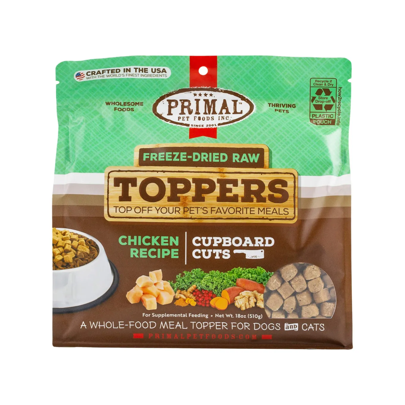 Primal Pet Foods Cupboard Cuts Freeze Dried Cat & Dog Food Topper