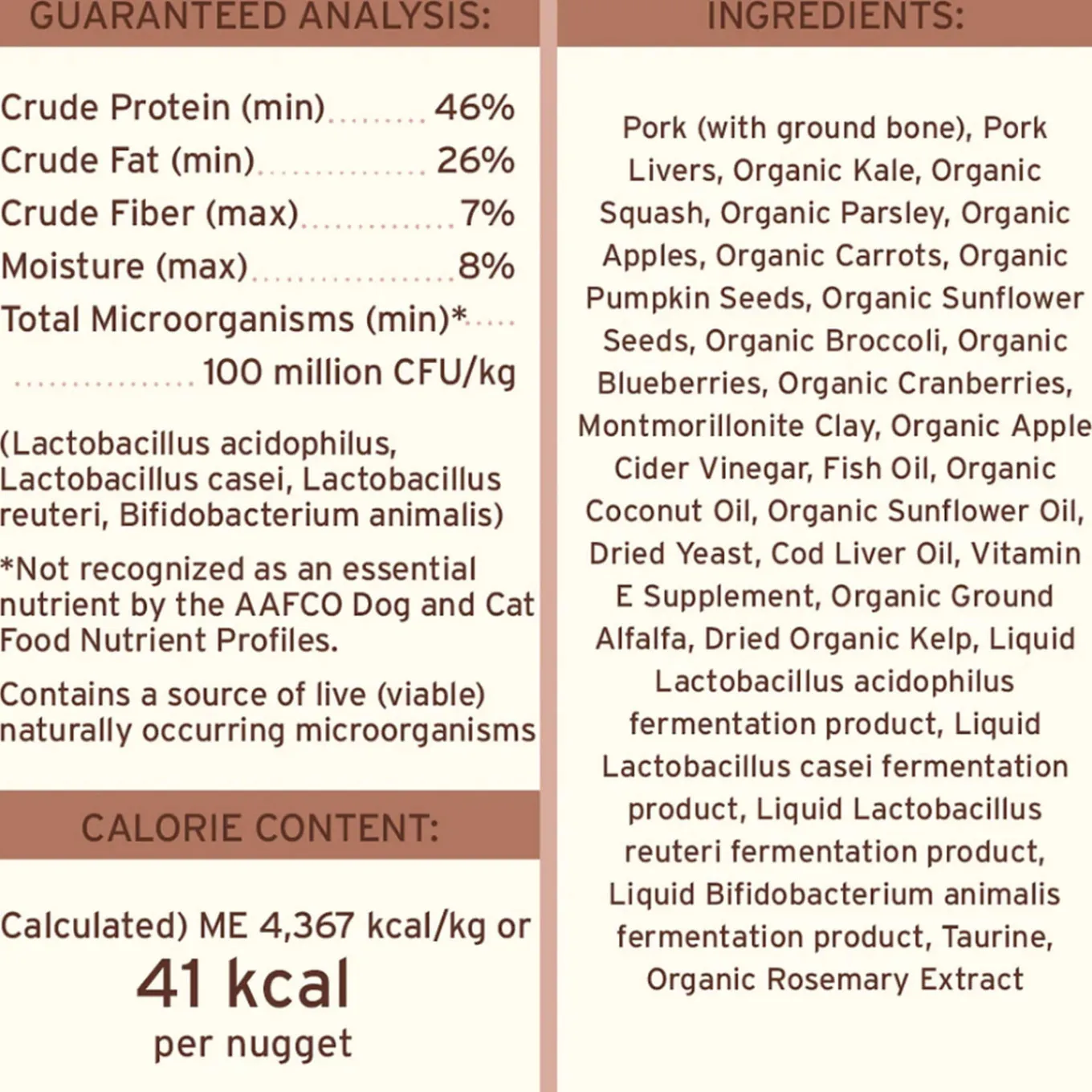 Primal Pet Foods Freeze-Dried Nuggets Dog Food