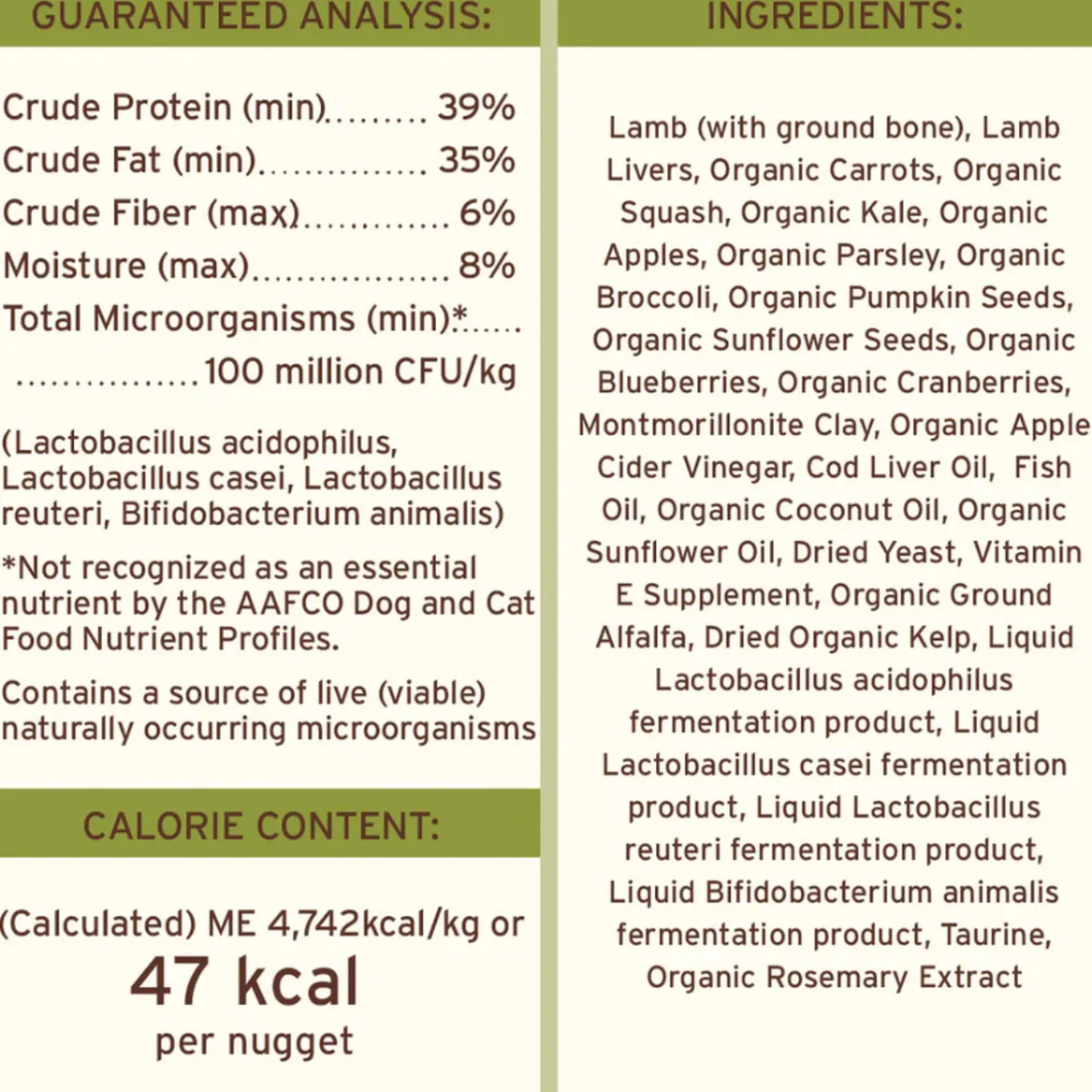 Primal Pet Foods Freeze-Dried Nuggets Dog Food
