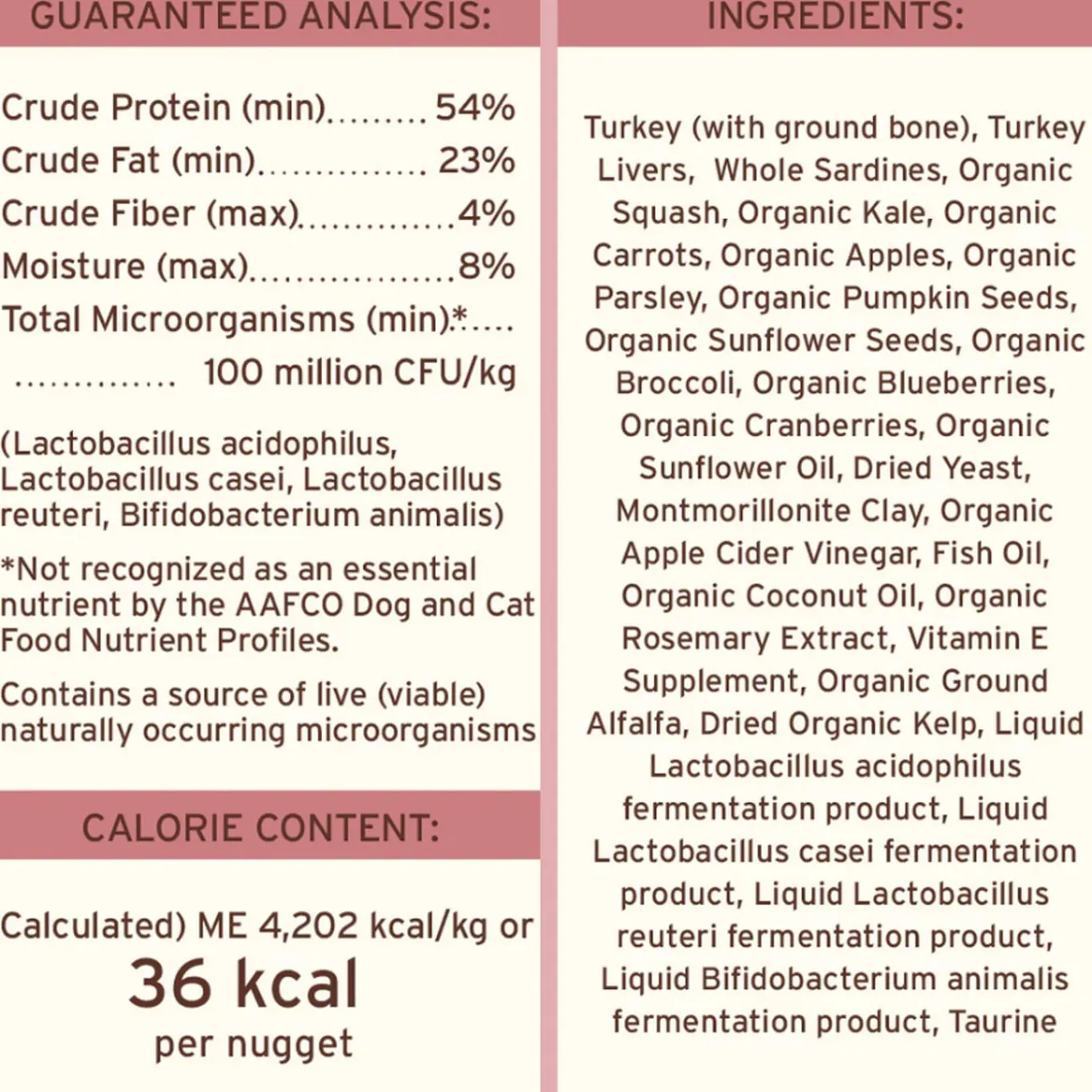 Primal Pet Foods Freeze-Dried Nuggets Dog Food