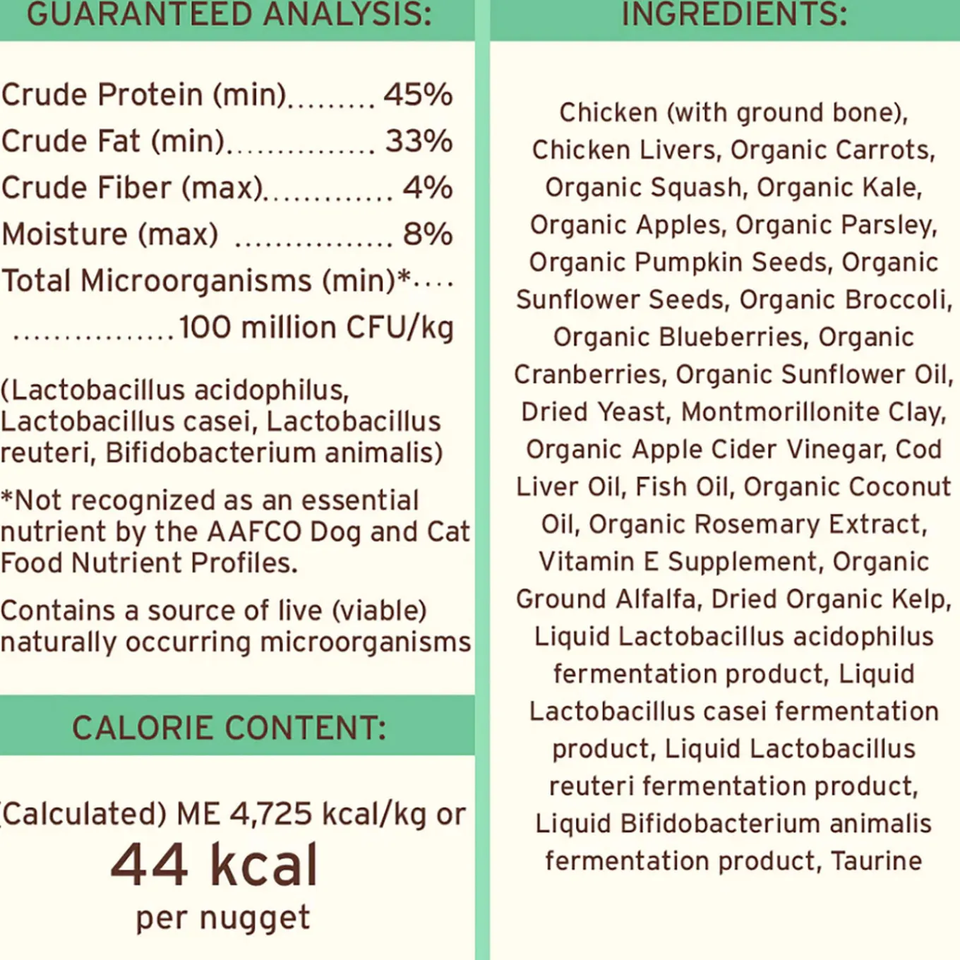 Primal Pet Foods Freeze-Dried Nuggets Dog Food
