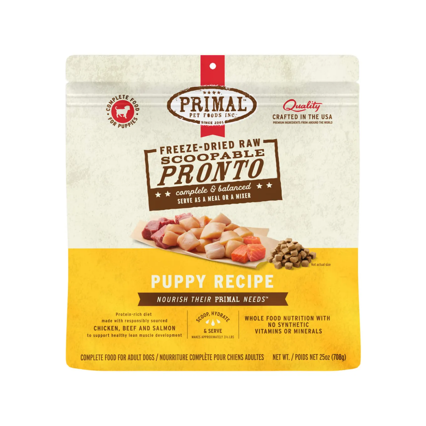 Primal Pet Foods Pronto Freeze-Dried Raw Puppy Food