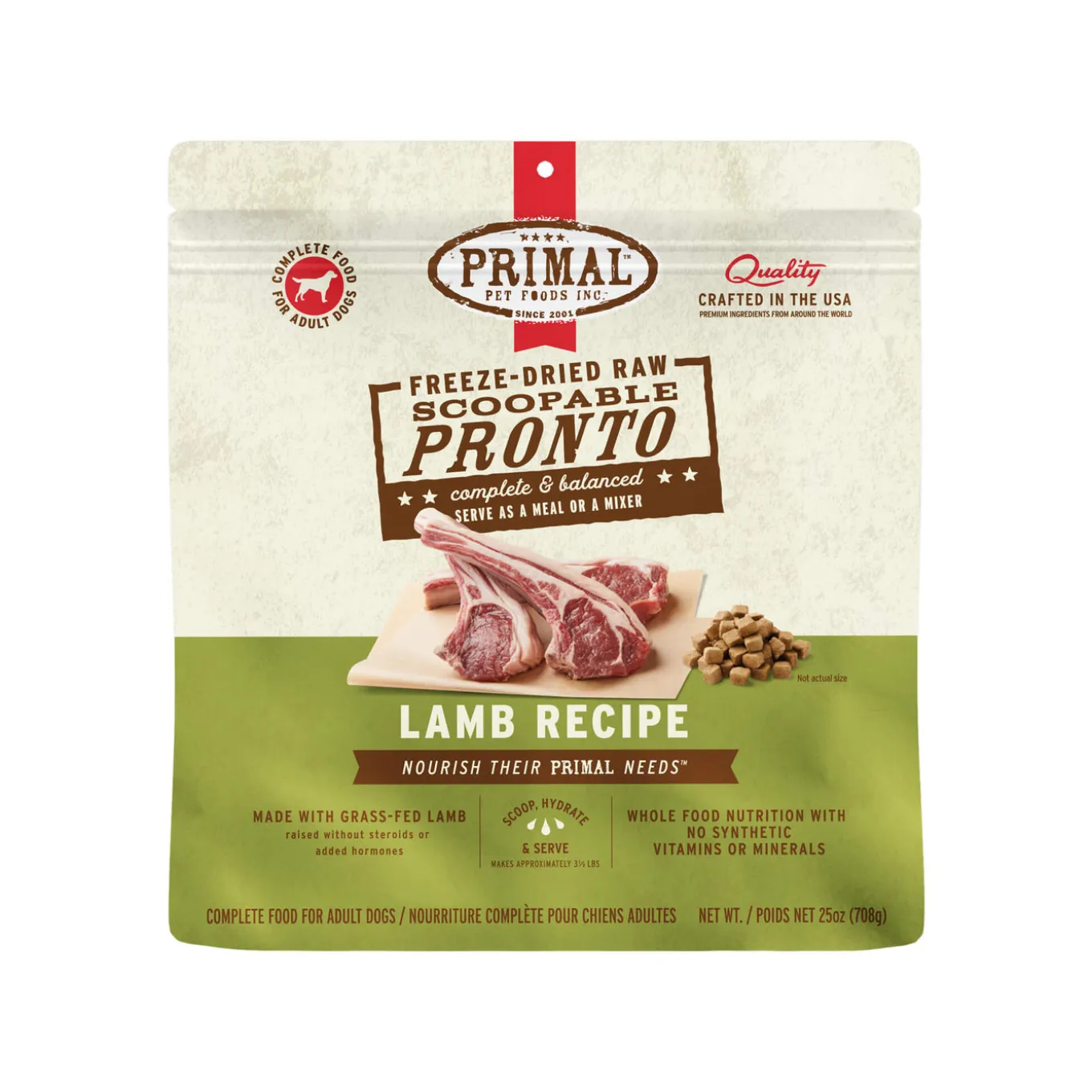 Primal Pet Foods Pronto Freeze-Dried Raw Dog Food