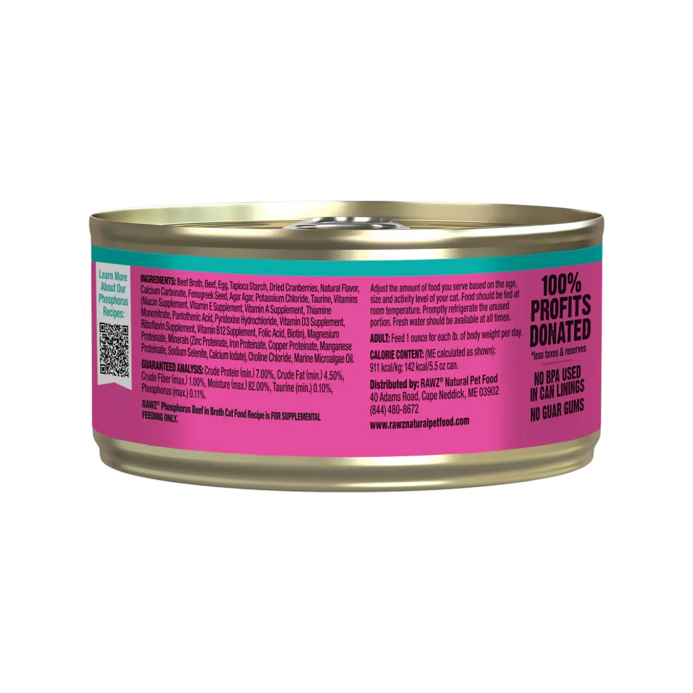 RAWZ Low Phosphorous Pate Wet Cat Food