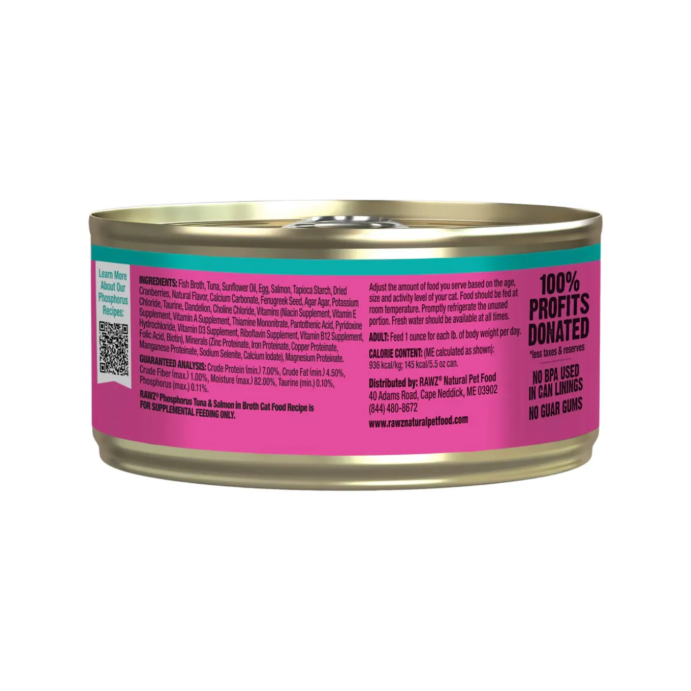 RAWZ Low Phosphorous Pate Wet Cat Food