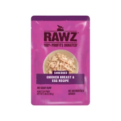 RAWZ Shredded Grain Free Wet Cat Food Pouches