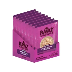 RAWZ Shredded Grain Free Wet Cat Food Pouches