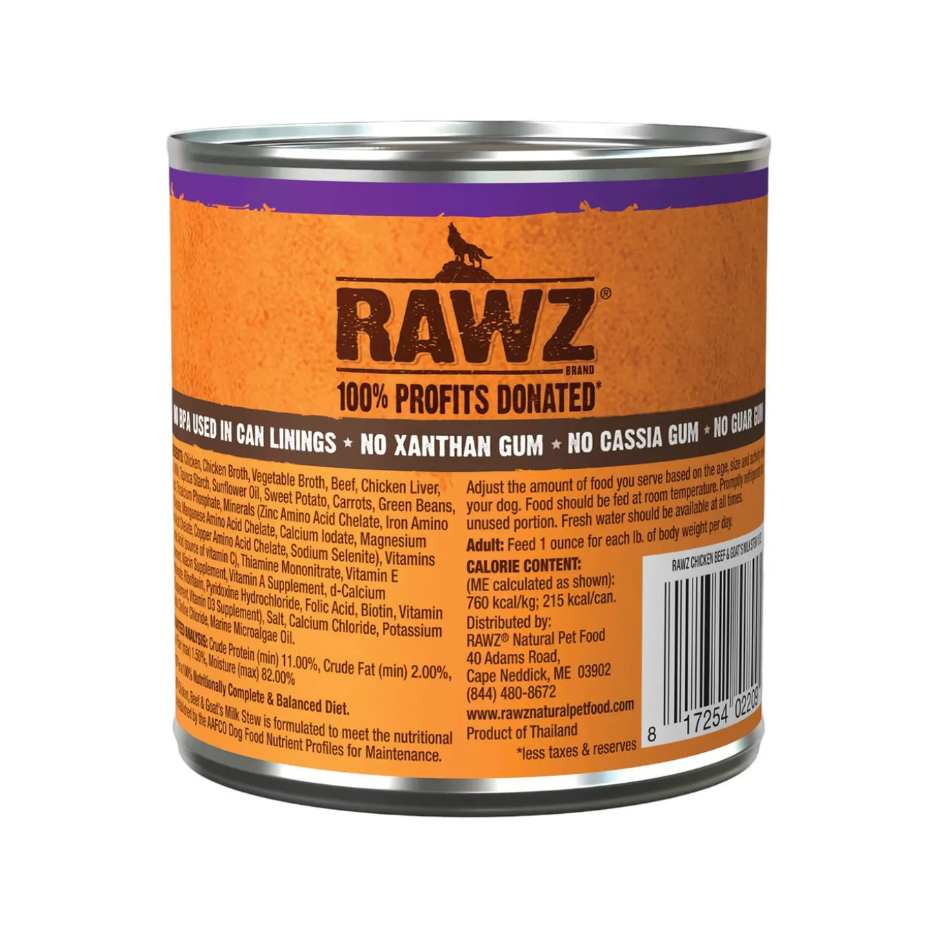 RAWZ Goat's Milk Stew Wet Dog Food