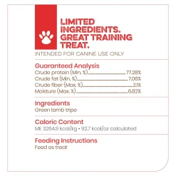 Scout & Zoe's Lamb Green Tripe Sticks Dog Treats