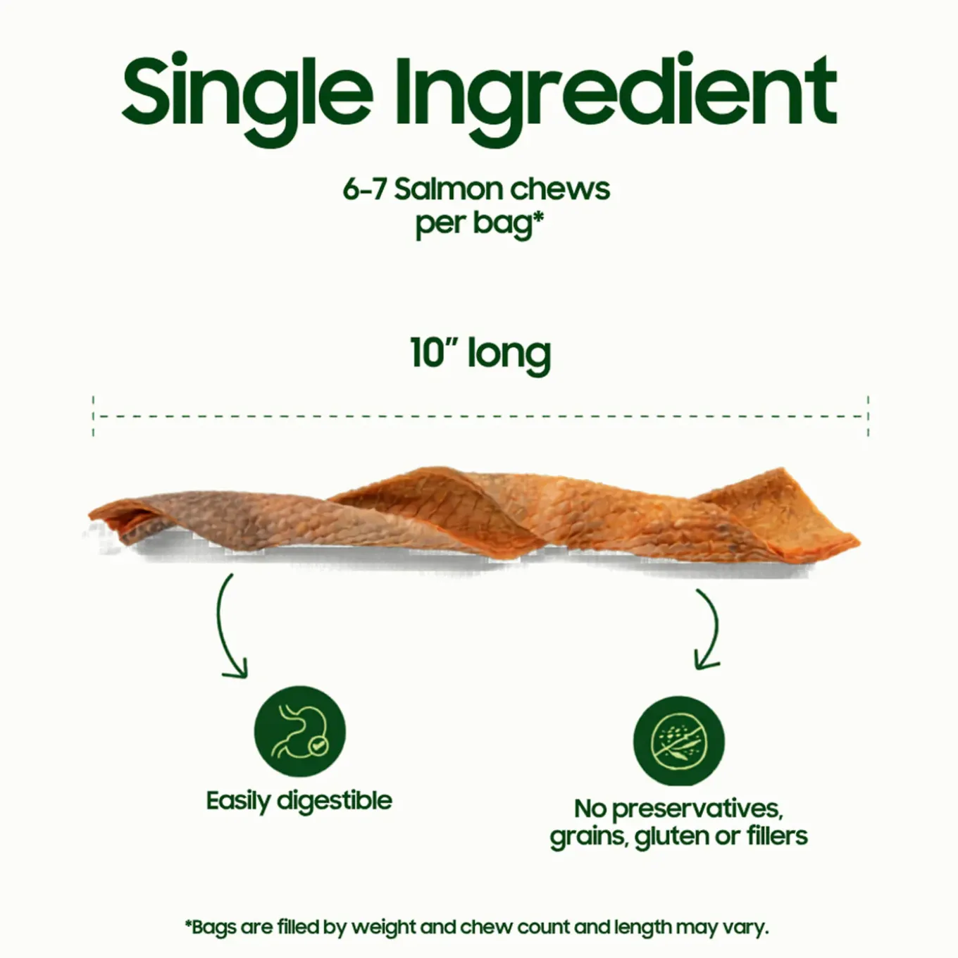 SmallBatch Freeze Dried Fish Skin Chews for Dogs