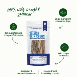 SmallBatch Freeze Dried Fish Skin Chews for Dogs