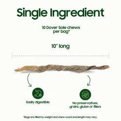 SmallBatch Freeze Dried Fish Skin Chews for Dogs
