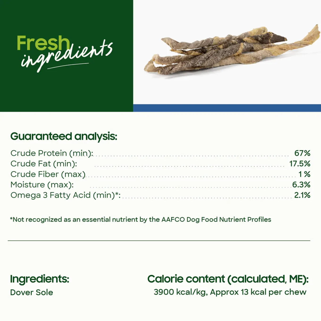 SmallBatch Freeze Dried Fish Skin Chews for Dogs
