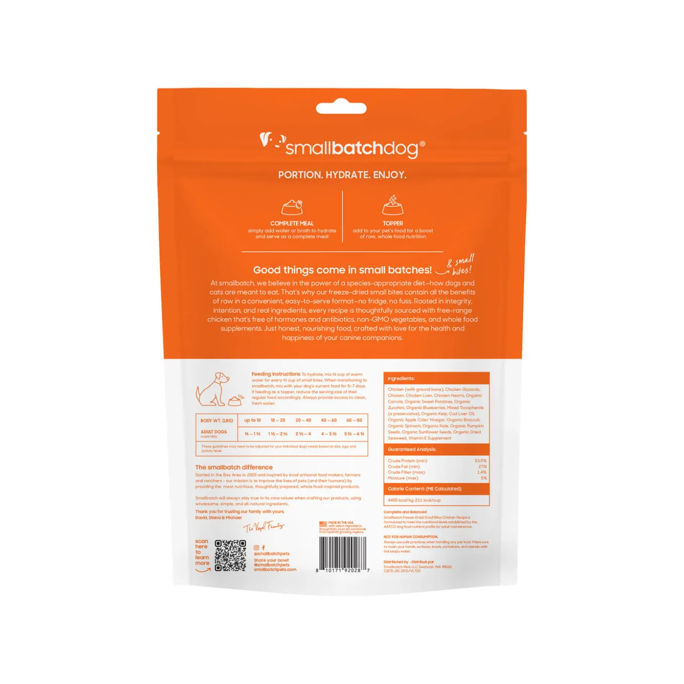 SmallBatch Small Bites Freeze Dried Dog Food