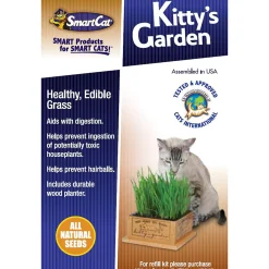 SmartCat Kitty's Garden & Refill Kit Organic Grass Cat Treat