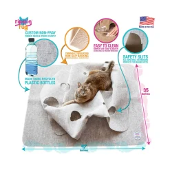SnugglyCat Ripple Rug Interactive Dual Layer Play Mat for Cats