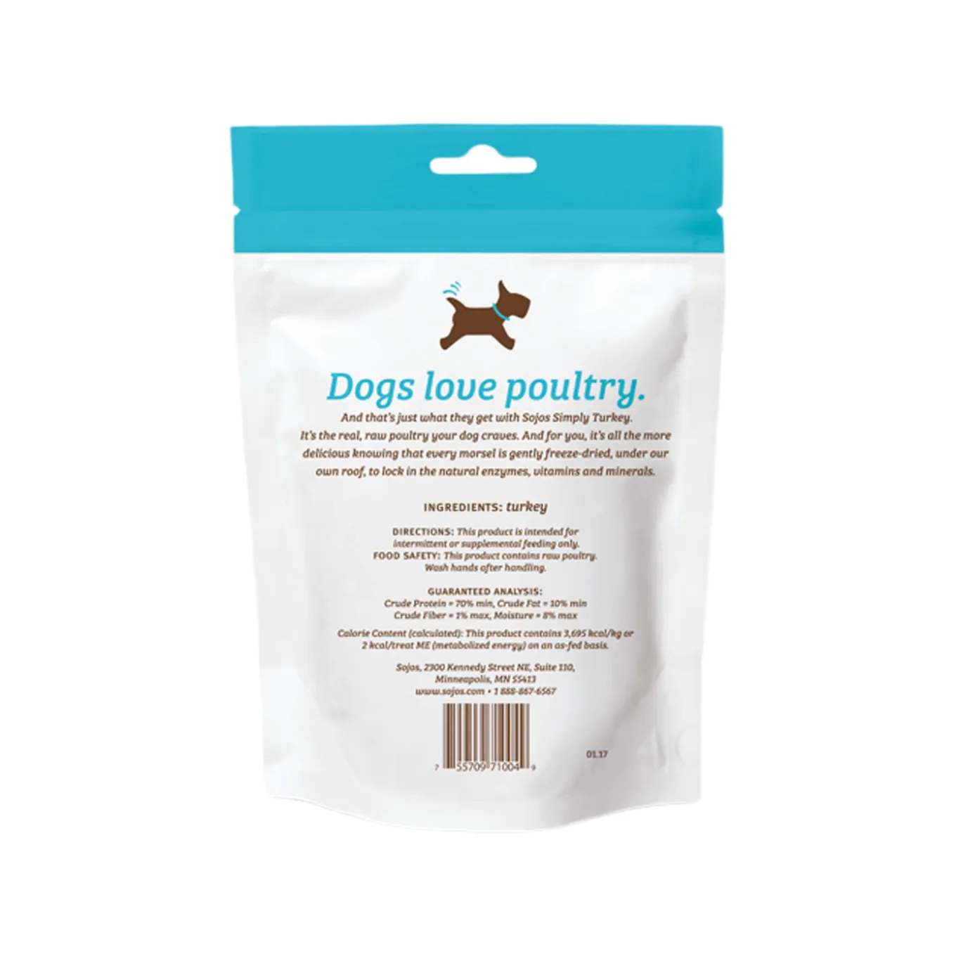 Sojos Simply Meat Freeze-Dried Raw Dog Treats