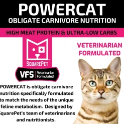 Square Pet VFS Powercat Obligate Carnivore Nutrition Dry Cat Food