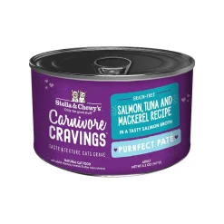 Stella & Chewy's Carnivore Cravings Purrfect Pate Salmon, Tuna & Mackerel Wet Cat Food