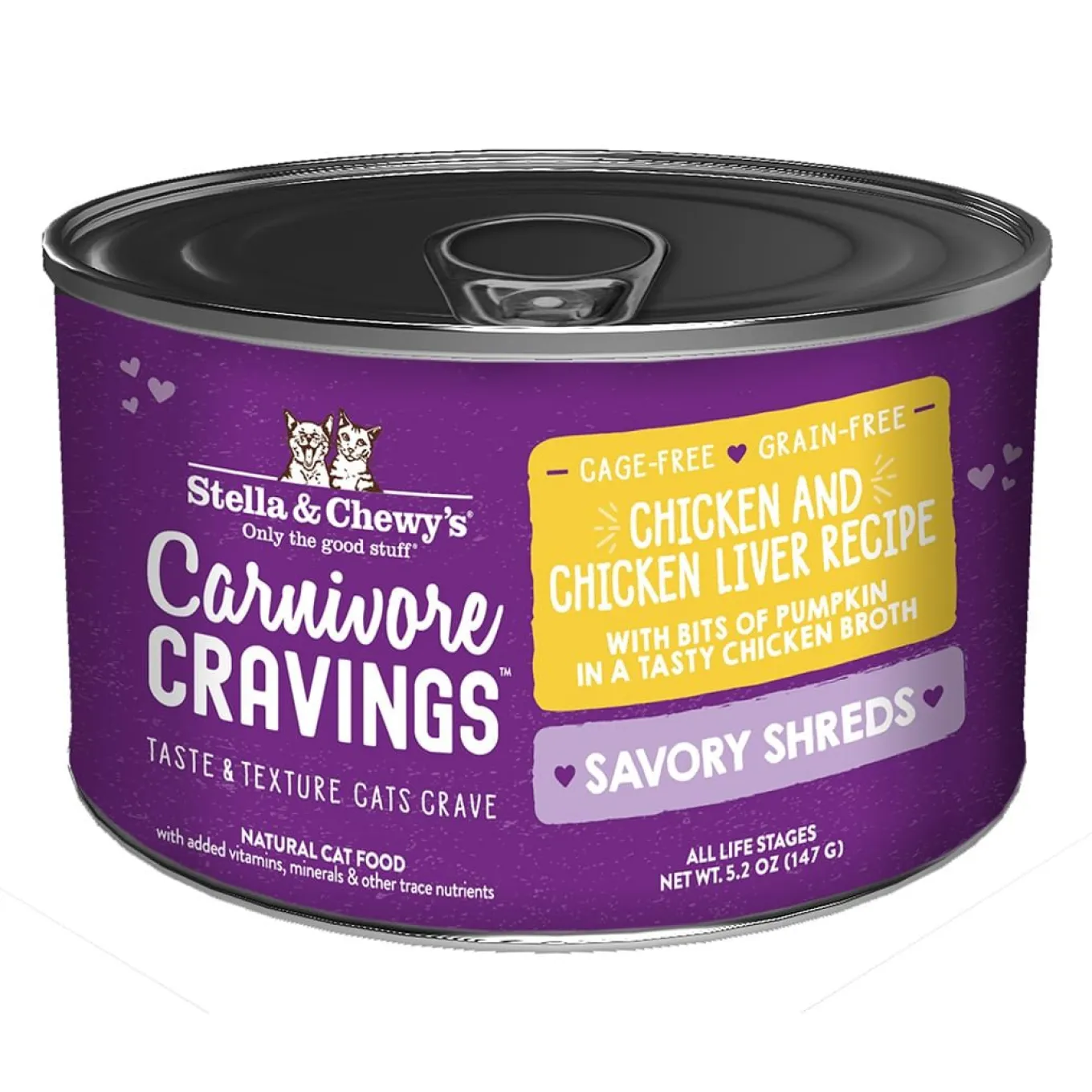 Stella & Chewy's Carnivore Cravings Savory Shreds Chicken & Chicken Liver Wet Cat Food