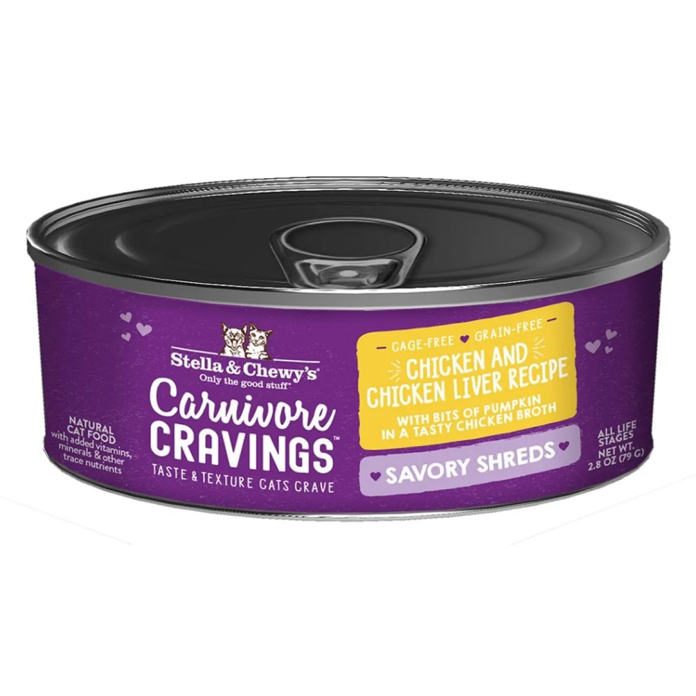 Stella & Chewy's Carnivore Cravings Savory Shreds Chicken & Chicken Liver Wet Cat Food