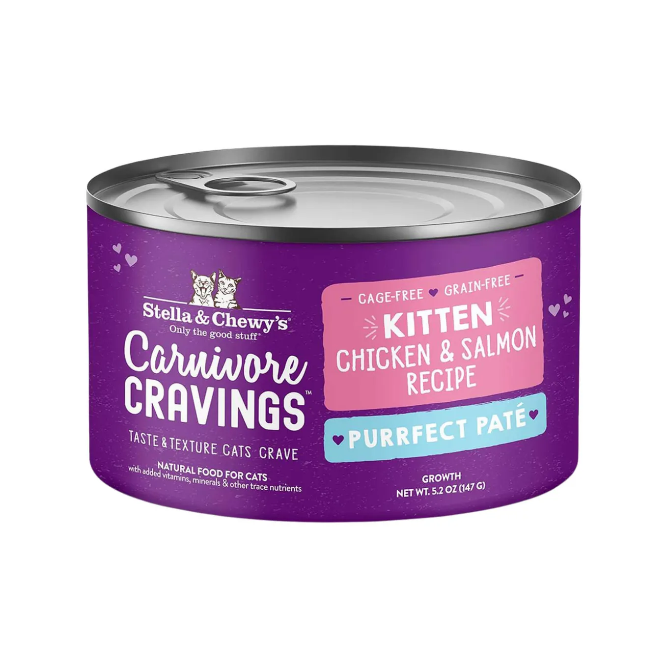 Stella & Chewy's Carnivore Craving Purrfect Pate Chicken & Salmon Kitten Wet Food