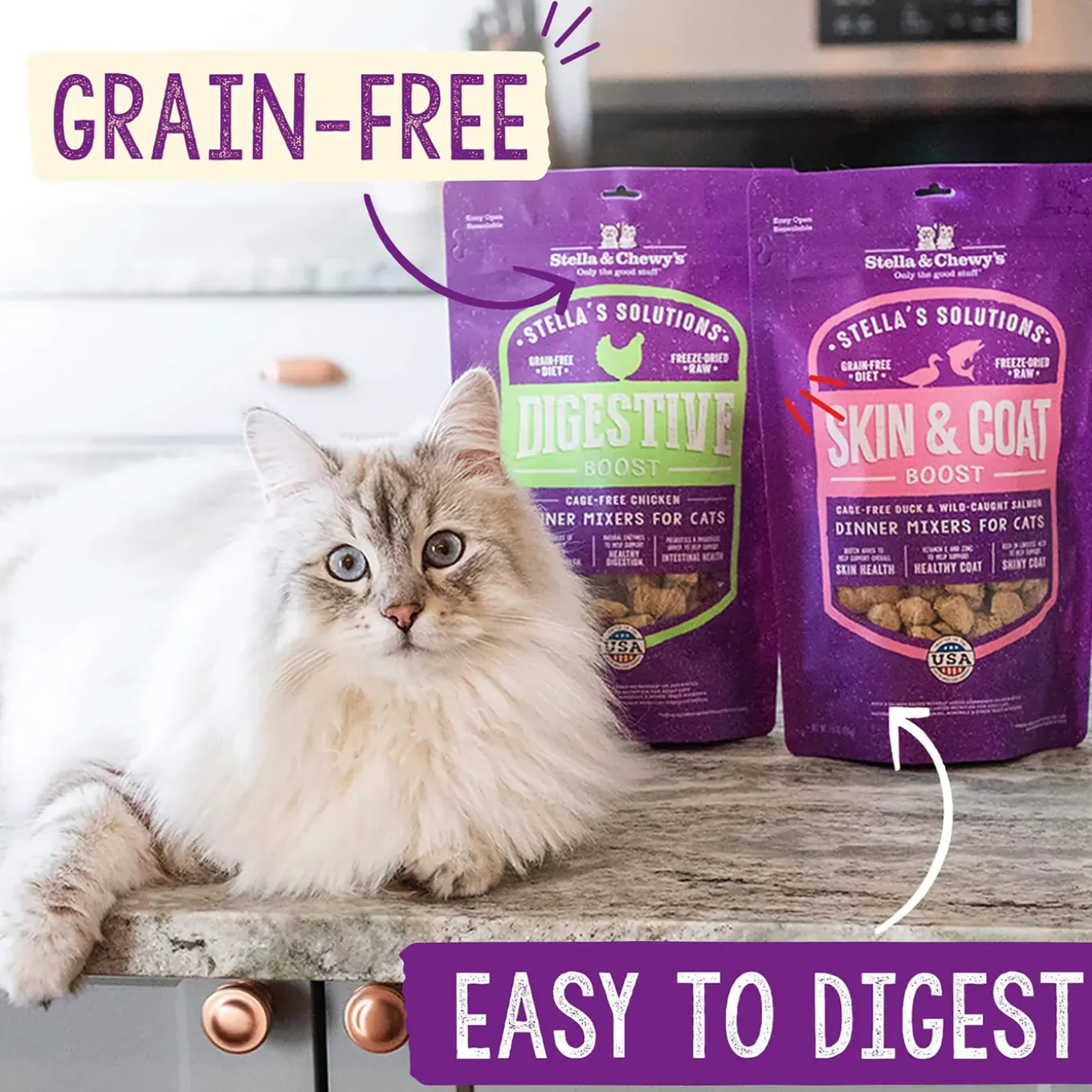 Stella & Chewy's Stella's Solutions Digestive Support Freeze Dried Cat Food