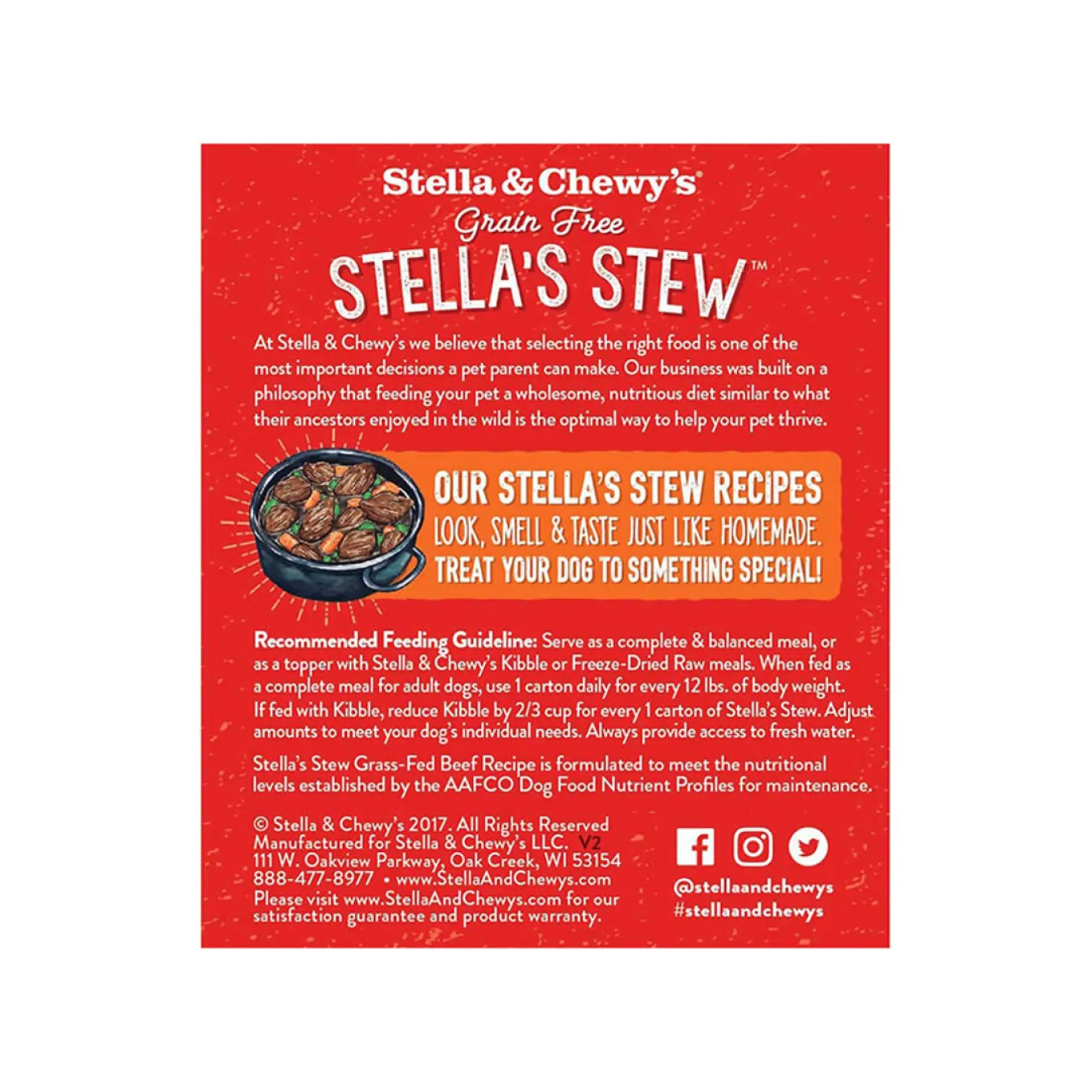 Stella & Chewy's Stew Wet Food for Dogs Case of 12