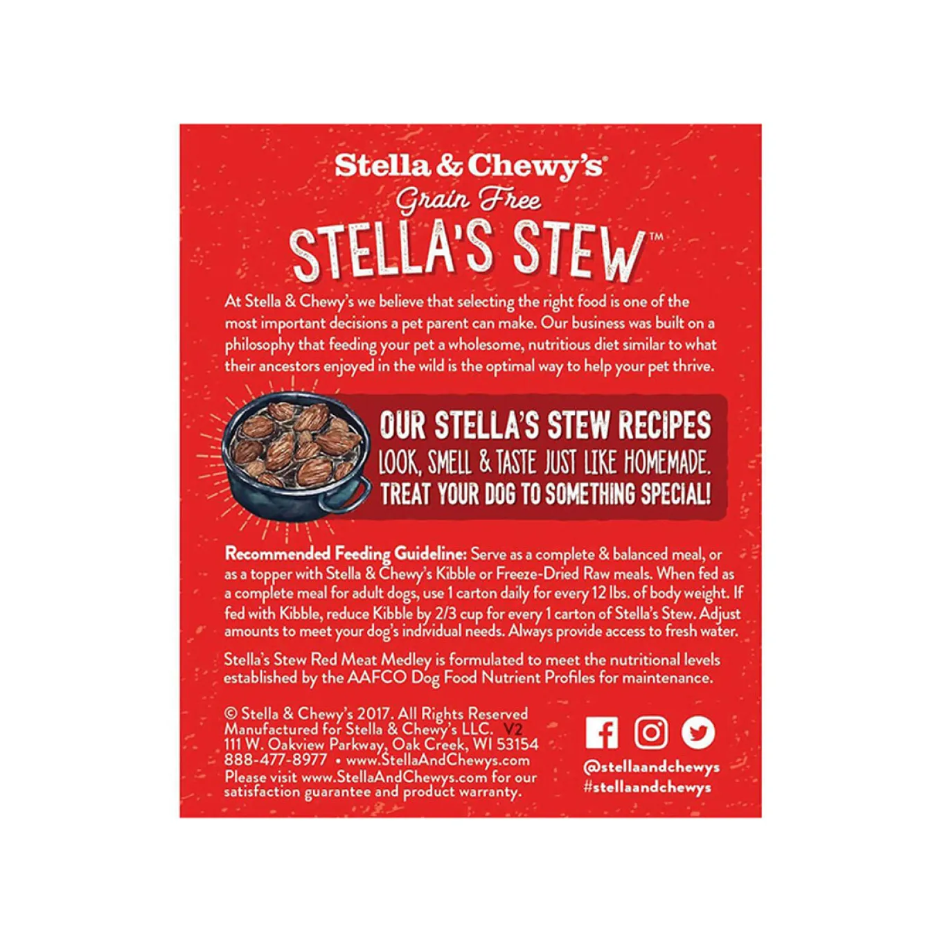 Stella & Chewy's Stew Wet Food for Dogs Case of 12
