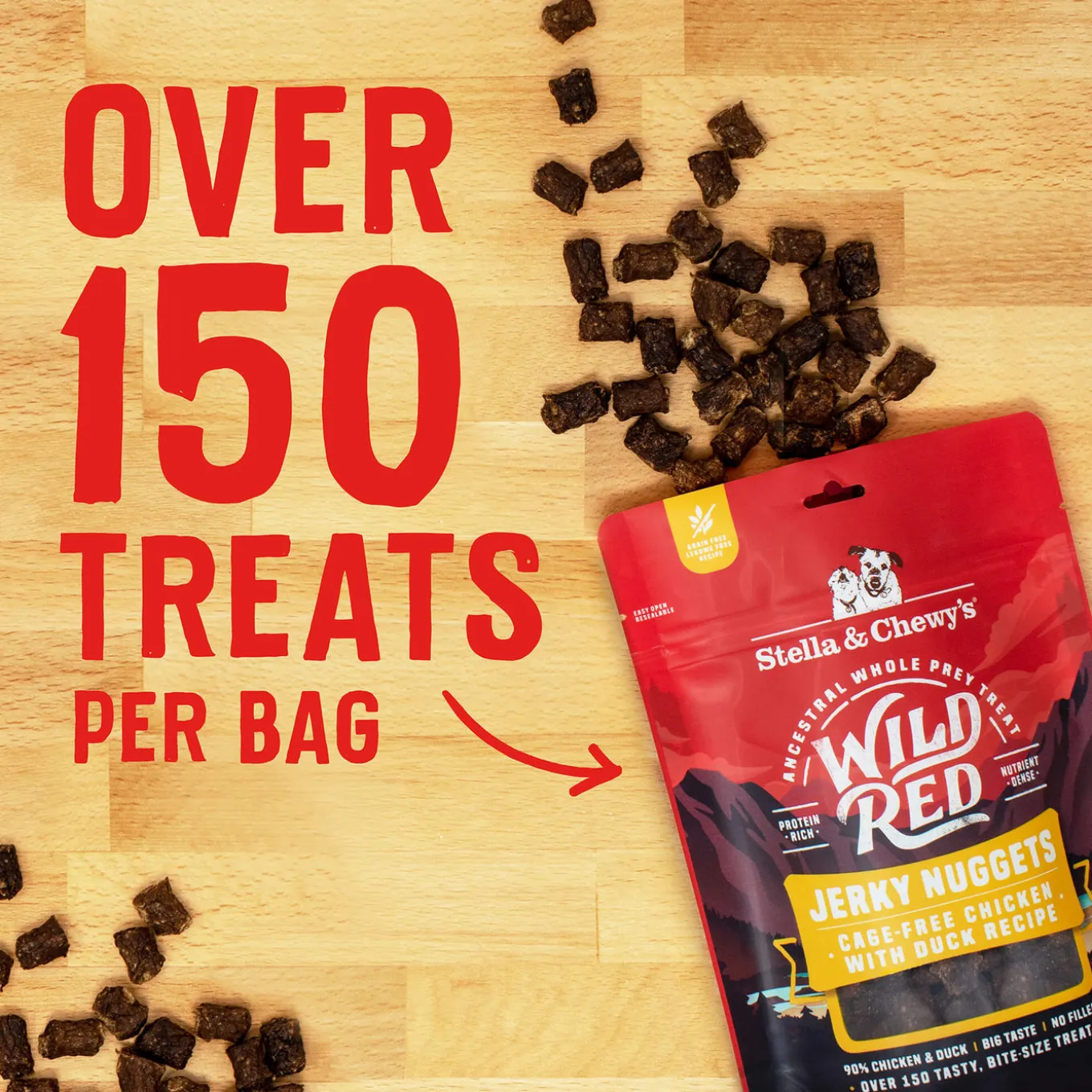 Stella & Chewy's Wild Red Jerky Nuggets 6oz