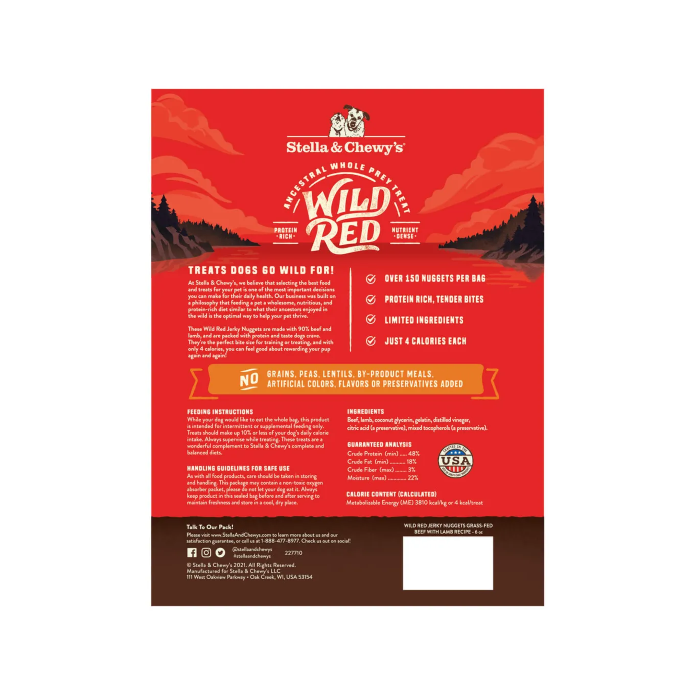 Stella & Chewy's Wild Red Jerky Nuggets 6oz