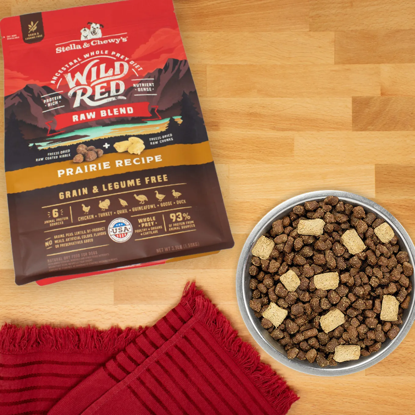 Stella & Chewy's Wild Red Raw Blend Grain Free Dry Dog Food