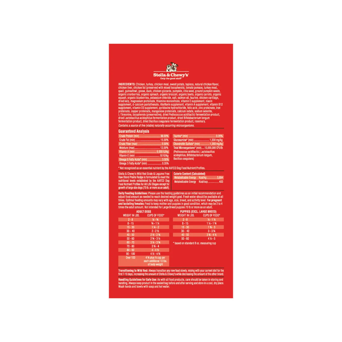 Stella & Chewy's Wild Red Raw Blend Grain Free Dry Dog Food