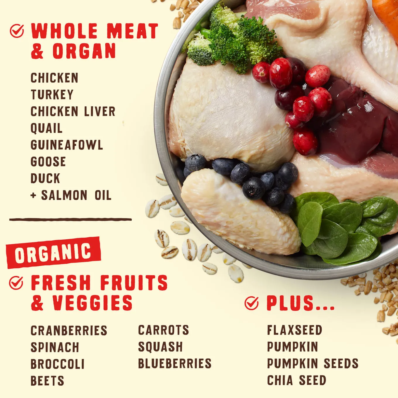 Stella & Chewy's Wild Red Raw Coated Wholesome Grains Dry Dog Food