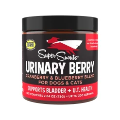 Super Snouts Urinary Berry Cranberry & Blueberry Balanced UT Support for Dogs & Cats