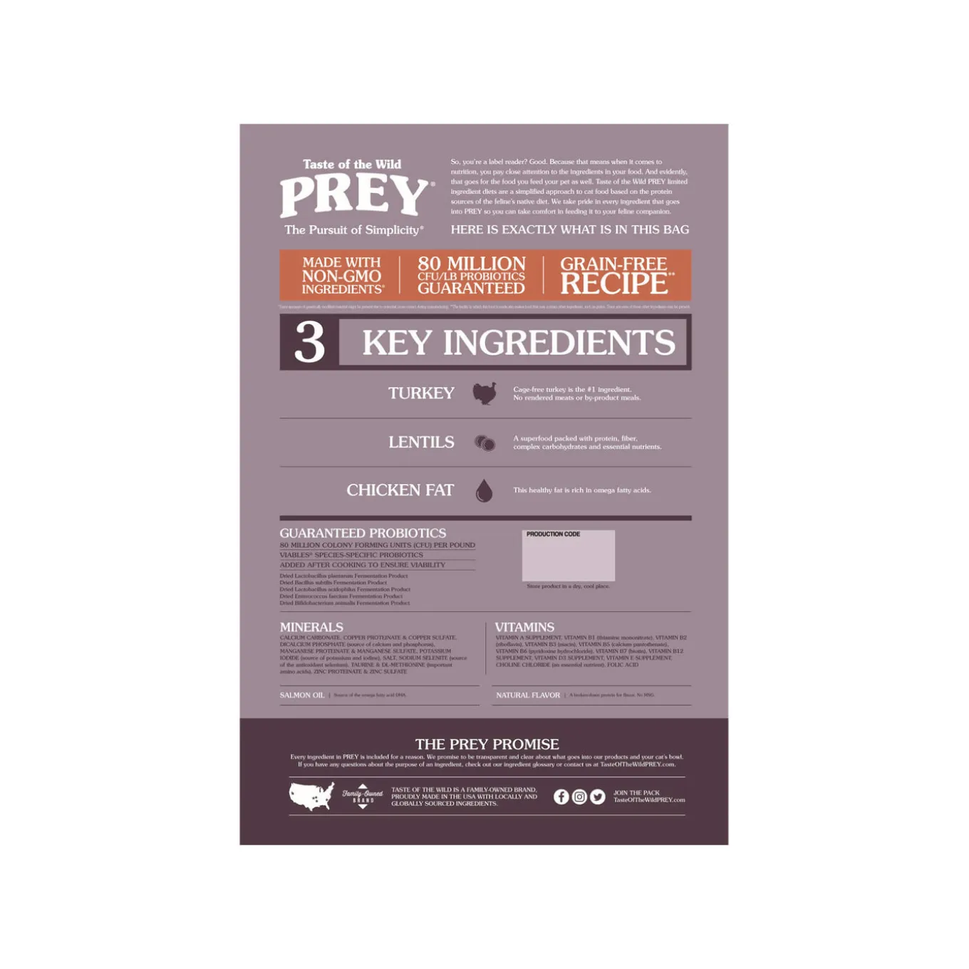 Taste of the Wild Prey Cat Dry Food