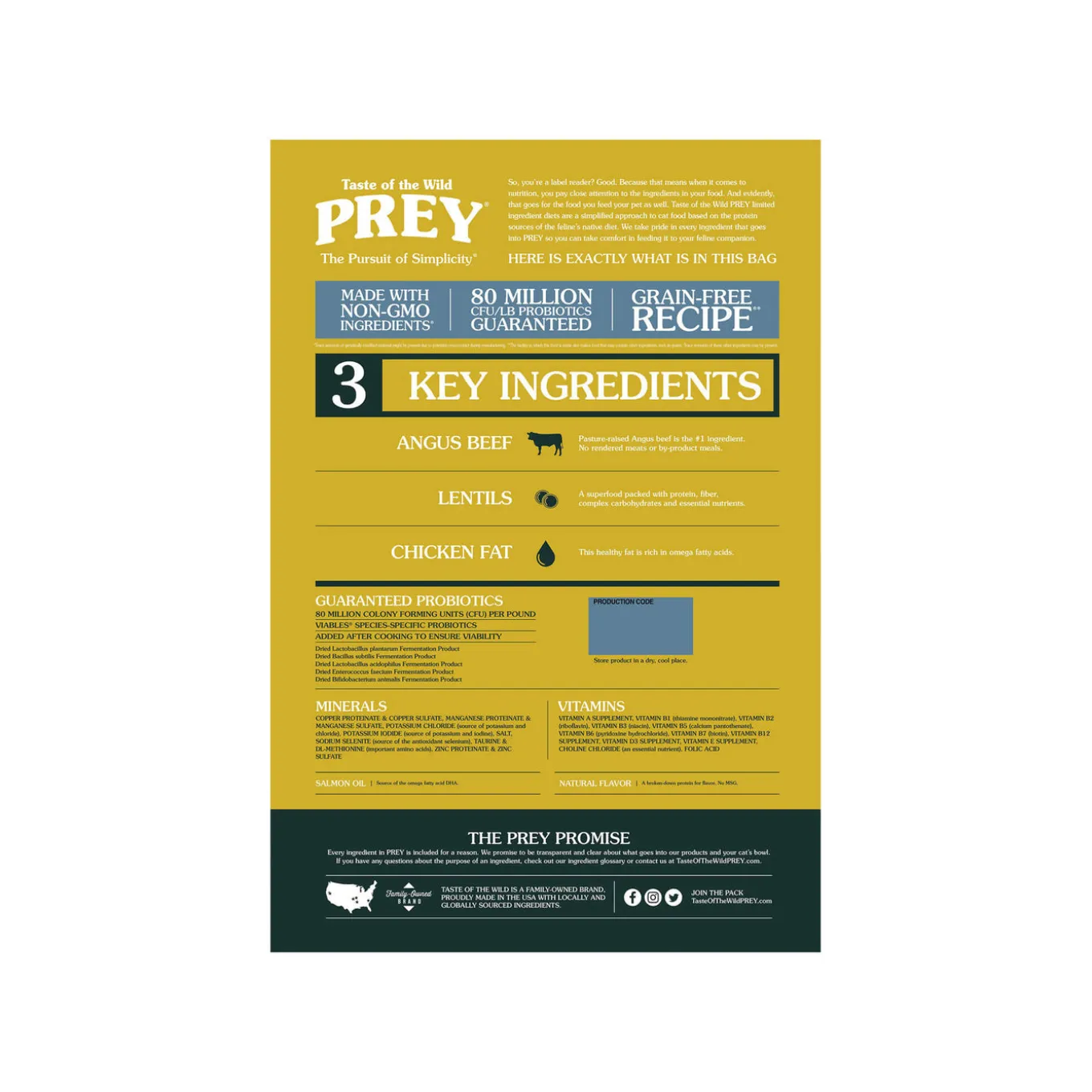 Taste of the Wild Prey Cat Dry Food