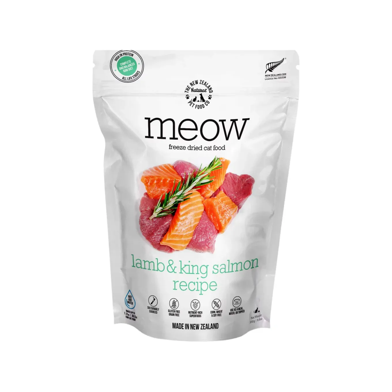 The New Zealand Natural Pet Food Co. MEOW Freeze Dried Cat Food