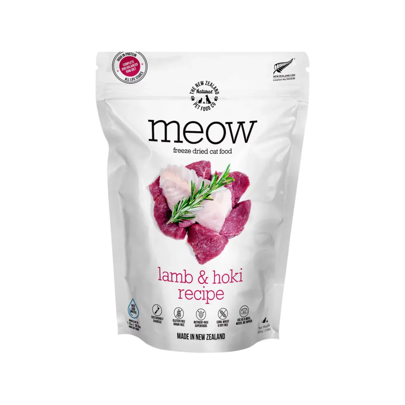The New Zealand Natural Pet Food Co. MEOW Freeze Dried Cat Food