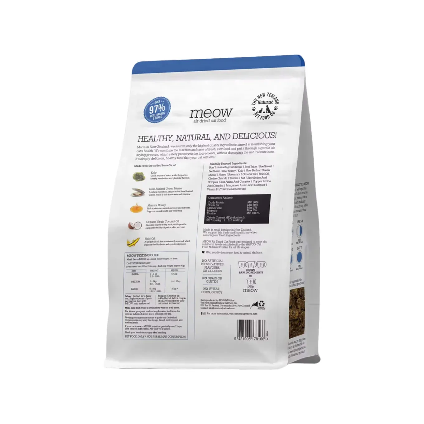 The New Zealand Natural Pet Food Co. MEOW Air Dried Cat Food
