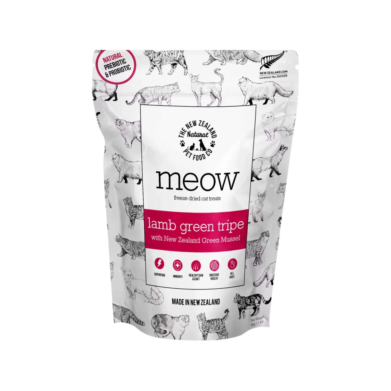 The New Zealand Natural Pet Food Co. MEOW Freeze Dried Cat Treats