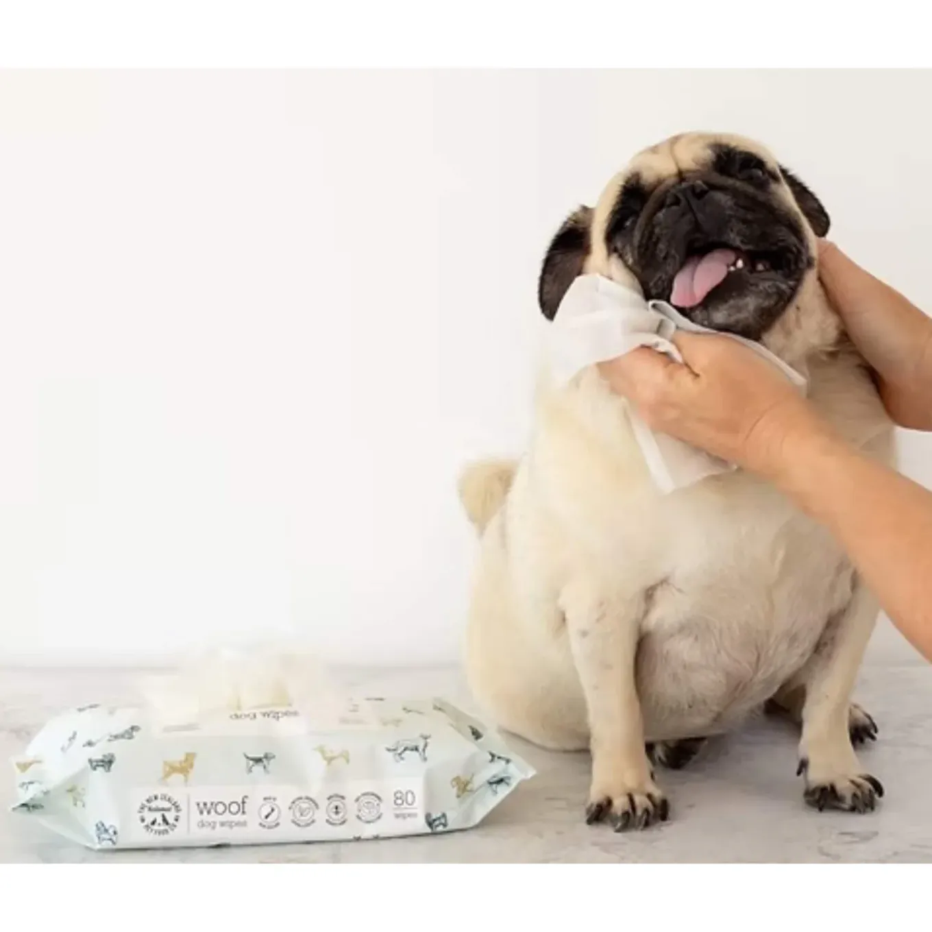 The New Zealand Natural Pet Food Co. WOOF Manuka Honey Wipes for Dogs