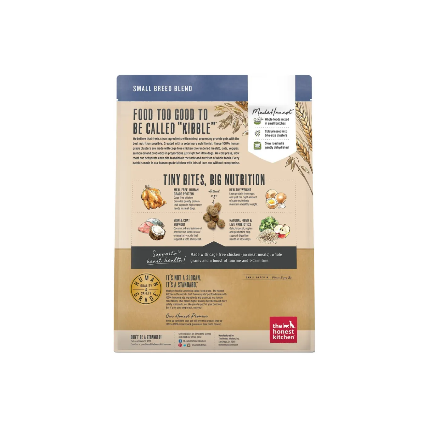 The Honest Kitchen Whole Grain Food Clusters Small Breed Dog Food