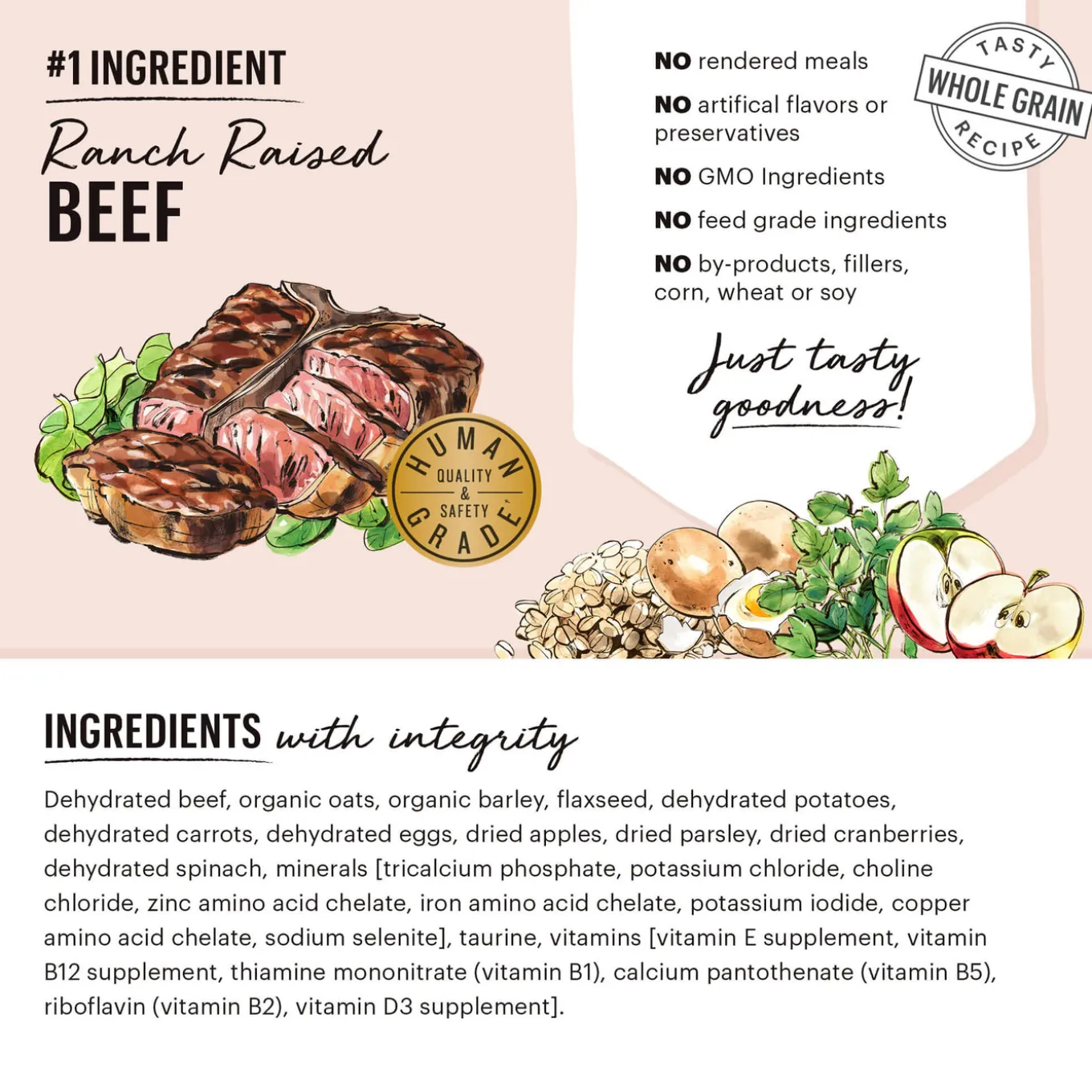The Honest Kitchen Wholemade Whole Grain Dehydrated Dog Food