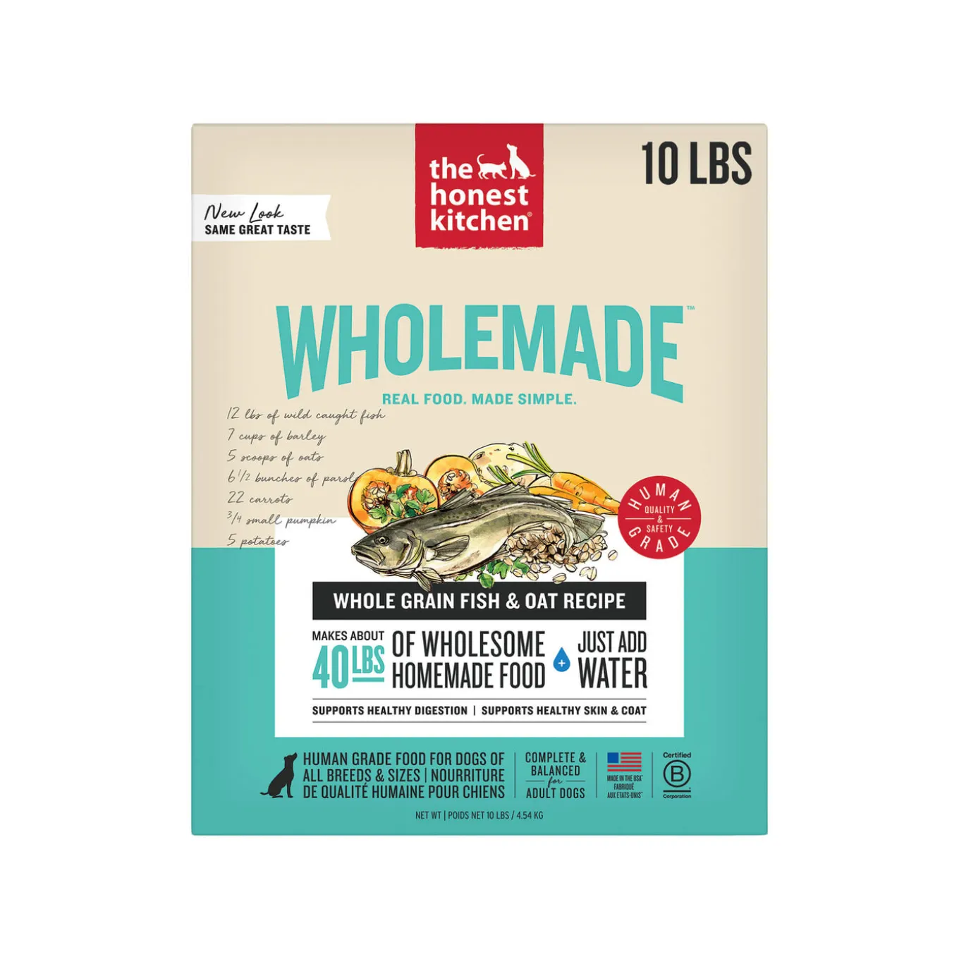 The Honest Kitchen Wholemade Whole Grain Dehydrated Dog Food