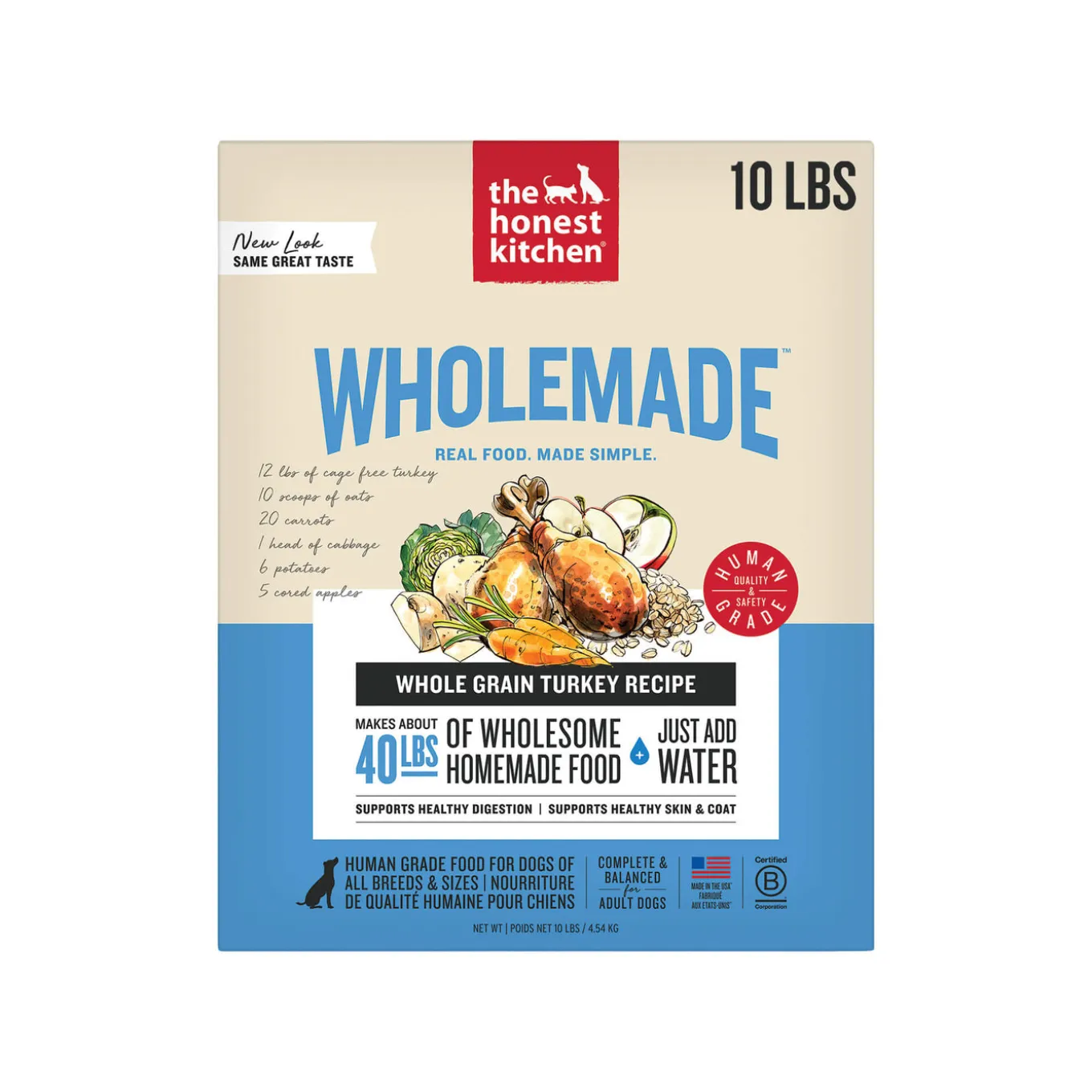 The Honest Kitchen Wholemade Whole Grain Dehydrated Dog Food