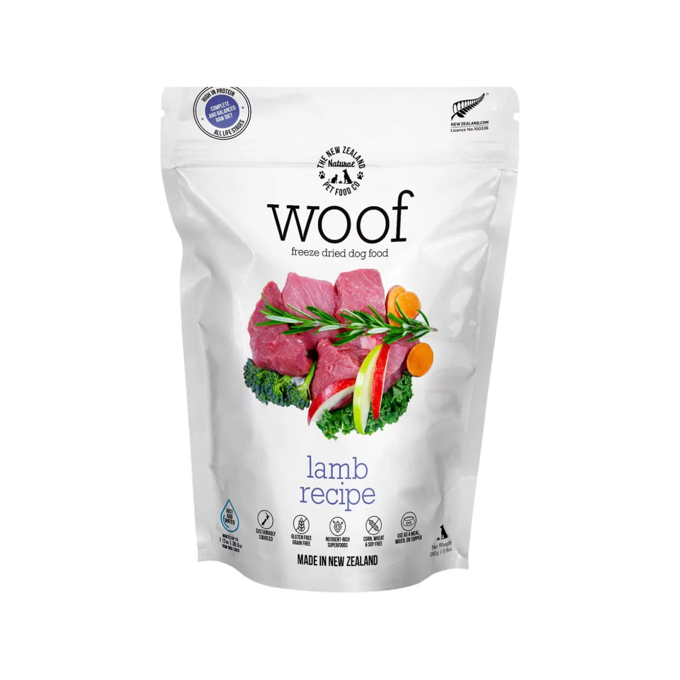 The New Zealand Natural Pet Food Co. WOOF Freeze Dried Dog Food