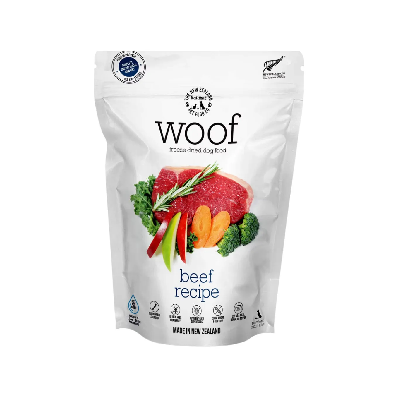 The New Zealand Natural Pet Food Co. WOOF Freeze Dried Dog Food